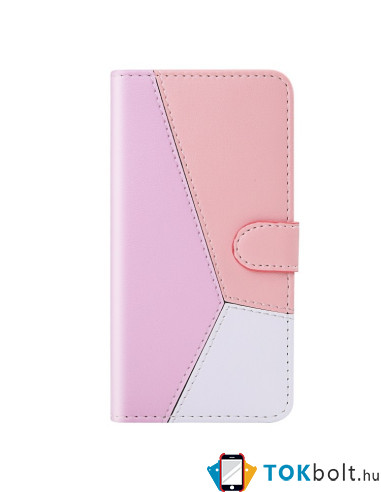 Három színű notesztok Huawei P30 Lite telefonhoz - PINK - RÓZSASZÍN - FEHÉR