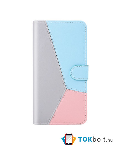 Három színű notesztok Huawei Mate 30 Lite telefonhoz - SZÜRKE - KÉK - RÓZSASZÍN