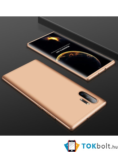 GKK három részes tok Samsung Galaxy Note 10 Plus készülékhez - ARANY