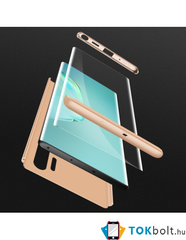 GKK három részes tok Samsung Galaxy Note 10 Plus készülékhez - ARANY