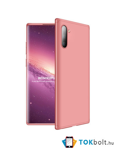 GKK három részes tok Samsung Galaxy Note 10 készülékhez - RÓZSAARANY