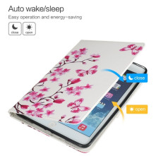 Univerzális 10 inches kitámasztható tablet tok - TAVASZI VIRÁGOS