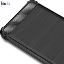 IMAK Vega karbon mintás ütésálló tok Apple iPhone 11 készülékhez - FEKETE