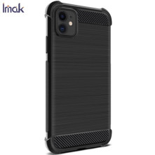 IMAK Vega karbon mintás ütésálló tok Apple iPhone 11 készülékhez - FEKETE