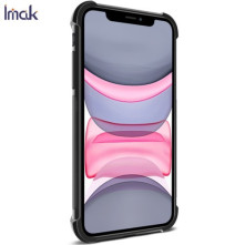 IMAK Vega karbon mintás ütésálló tok Apple iPhone 11 készülékhez - FEKETE
