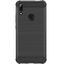 IMAK Vega karbon mintás ütésálló tok Huawei P Smart Z készülékhez - FEKETE