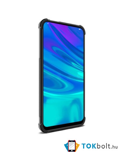 IMAK Vega karbon mintás ütésálló tok Huawei P Smart Z készülékhez - FEKETE