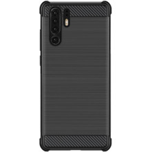 IMAK Vega karbon mintás ütésálló tok Huawei P30 Pro készülékhez - FEKETE