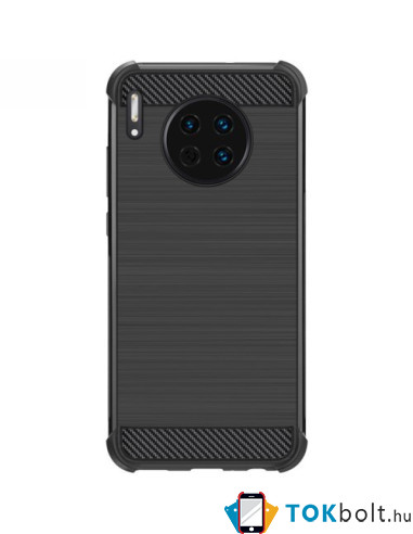 IMAK Vega karbon mintás ütésálló tok Huawei Mate 30 készülékhez - FEKETE