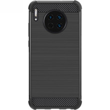 IMAK Vega karbon mintás ütésálló tok Huawei Mate 30 készülékhez - FEKETE