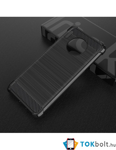 IMAK Vega karbon mintás ütésálló tok Huawei Mate 30 készülékhez - FEKETE