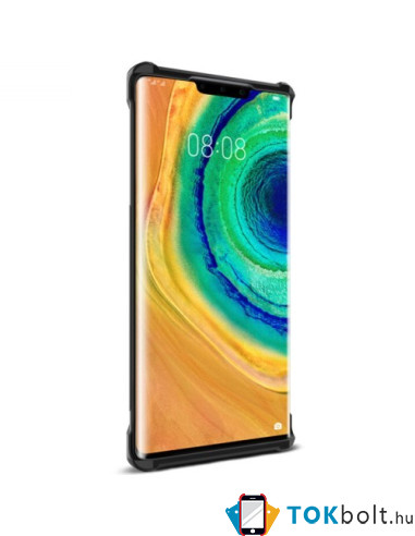 IMAK Vega karbon mintás ütésálló tok Huawei Mate 30 Pro készülékhez - FEKETE