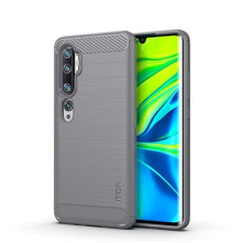 Xiaomi Mi CC9 Pro / Note 10 / Note 10 Pro karbon mintás tok - SZÜRKE