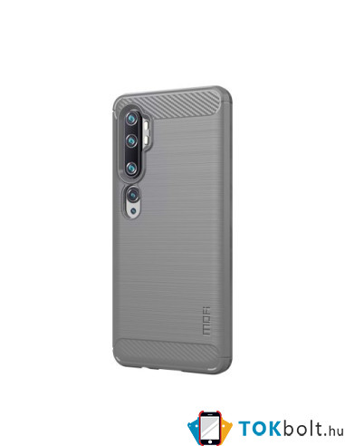 Xiaomi Mi CC9 Pro / Note 10 / Note 10 Pro karbon mintás tok - SZÜRKE