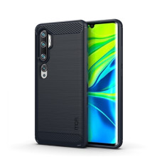 Xiaomi Mi CC9 Pro / Note 10 / Note 10 Pro karbon mintás tok - KÉK