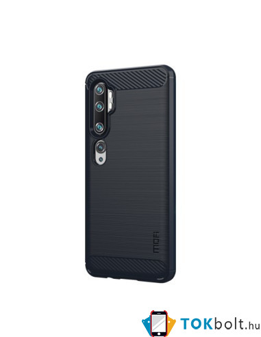 Xiaomi Mi CC9 Pro / Note 10 / Note 10 Pro karbon mintás tok - KÉK