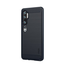 Xiaomi Mi CC9 Pro / Note 10 / Note 10 Pro karbon mintás tok - KÉK