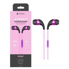 OnePlus P5167 fekete-lila csomagolt stereo headset