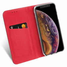Samsung Galaxy S20 Plus mágneses szilikon keretes könyvtok - GL - PIROS