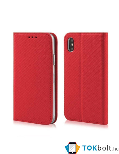 Samsung Galaxy S20 Plus mágneses szilikon keretes könyvtok - GL - PIROS