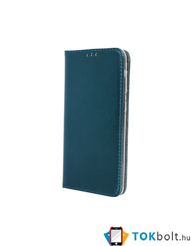 Huawei P30 Lite mágneses szilikon keretes könyvtok - GL - ZÖLD