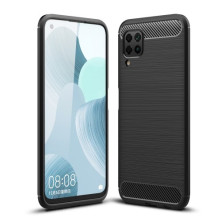 Huawei P40 lite karbon mintás tok - FEKETE