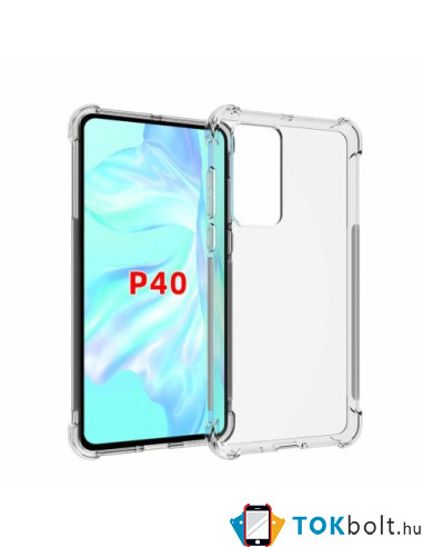 Rugalmas TPU tok Huawei P40 készülékhez - ÁTTETSZŐ