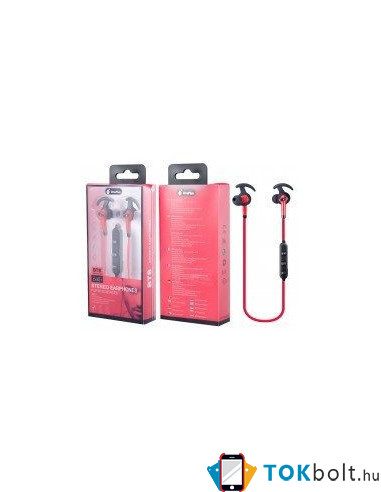 OnePlus C4521 piros stereo bluetooth headset mikrofonnal