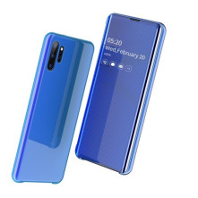 Flip telefontok átlátszó előlappal Samsung Galaxy Note 10 Plus készülékhez - KÉK
