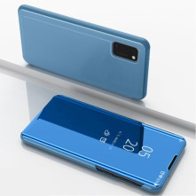 Flip telefontok átlátszó előlappal Samsung Galaxy A41 készülékhez - KÉK
