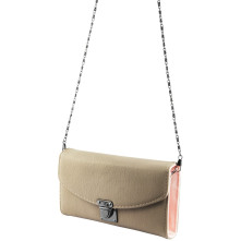 Damen Clutch nagyméretű női kapcsos pénztárca - 20x10 cm - BÉZS - 3010046-001