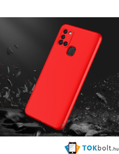 GKK kemény telefontok Samsung Galaxy A21s készülékhez - PIROS