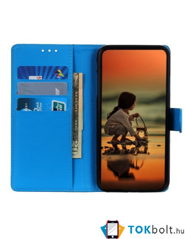 Oldalra nyíló tok Samsung Galaxy Note 20 telefonhoz - KÉK