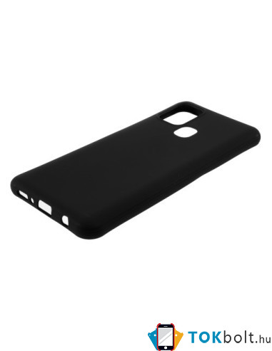 Rugalmas TPU tok Samsung Galaxy A21s készülékhez - FEKETE