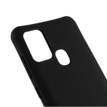 Rugalmas TPU tok Samsung Galaxy A21s készülékhez - FEKETE