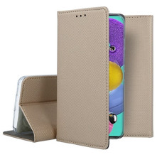 Samsung Galaxy S20 Ultra mágneses szilikon keretes könyvtok - GL - ARANY