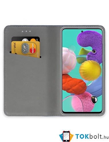 Samsung Galaxy S20 Ultra mágneses szilikon keretes könyvtok - GL - ARANY