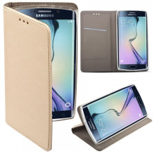 Huawei P Smart (2020) mágneses szilikon keretes könyvtok - GL - ARANY