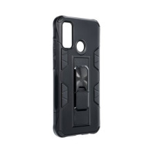 Huawei P Smart (2020) gyűrűs masszív tok - FEKETE