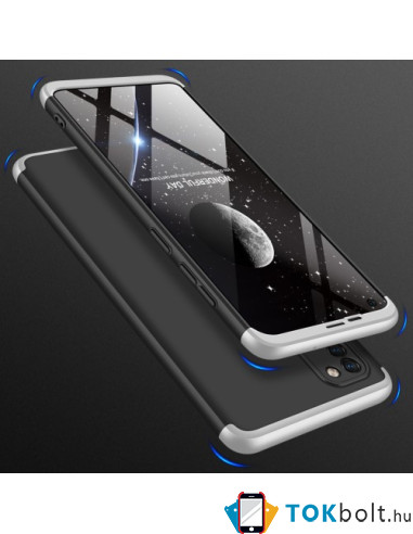 GKK három részes tok Samsung Galaxy A21s készülékhez - FEKETE-SZÜRKE