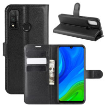 Oldalra nyíló tok Huawei P smart 2020 telefonhoz - FEKETE