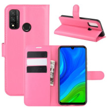 Oldalra nyíló tok Huawei P smart 2020 telefonhoz - RÓZSASZÍN