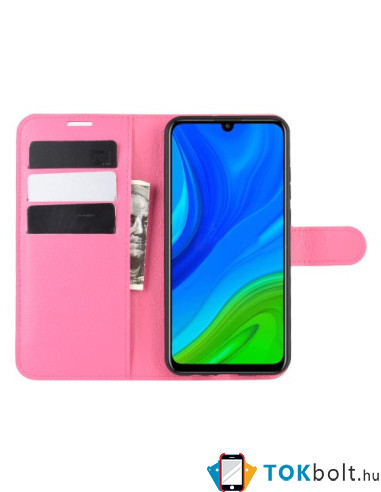Oldalra nyíló tok Huawei P smart 2020 telefonhoz - RÓZSASZÍN