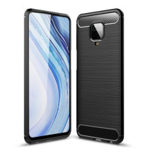 Xiaomi Redmi Note 9 Pro Max/9 Pro/9S karbon mintás tok - FEKETE