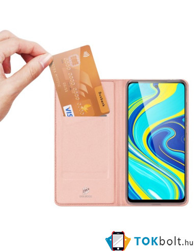 DUX DUCIS telefontok Xiaomi Redmi Note 9S/Note 9 Pro/Note 9 Pro Max készülékhez - RÓZSAARANY