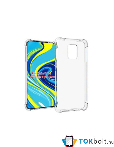 Rugalmas TPU tok Xiaomi Poco M2 Pro/Redmi Note 9 Pro Max/Note 9 Pro/Note 9S készülékhez - ÁTTETSZŐ