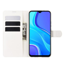 Oldalra nyíló tok Xiaomi Redmi 9 telefonhoz - FEHÉR