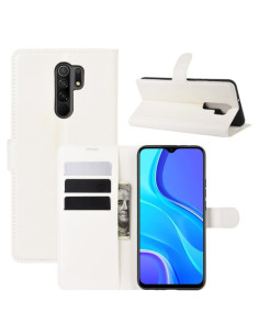 Oldalra nyíló tok Xiaomi Redmi 9 telefonhoz - FEHÉR