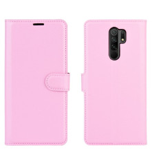 Oldalra nyíló tok Xiaomi Redmi 9 telefonhoz - RÓZSASZÍN