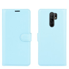 Oldalra nyíló tok Xiaomi Redmi 9 telefonhoz - KÉK